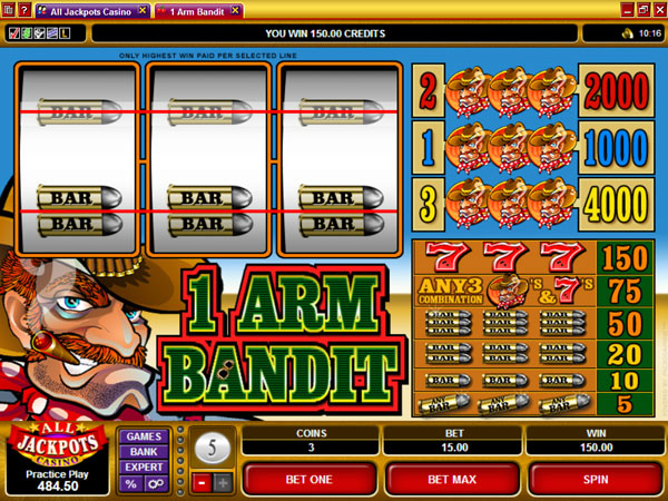 1 Arm Bandit 3 reel slot