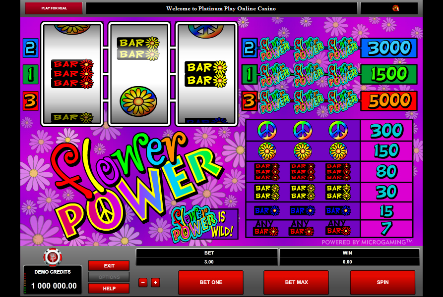Flower Power 3 reel slot