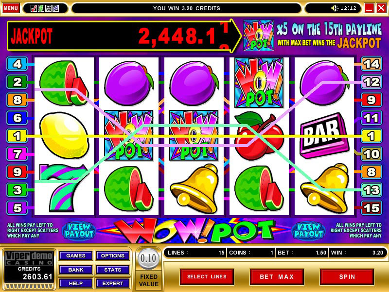Wow Pot video slots